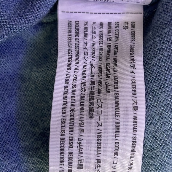 HOLLISTER heather blue sweater ribbed sleeve and bottom - Picture 5 of 5